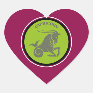 Capricorn Heart Sticker
