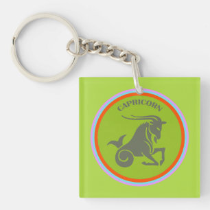 Capricorn Keychain