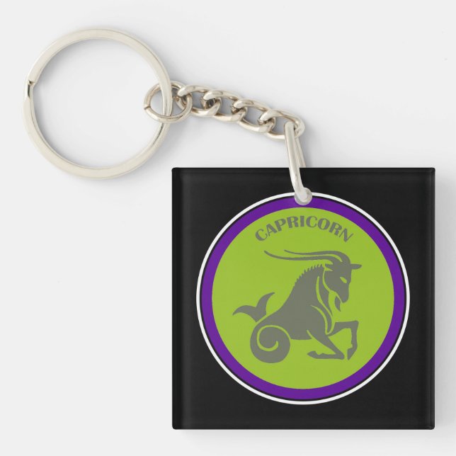 Capricorn Keychain (Front)