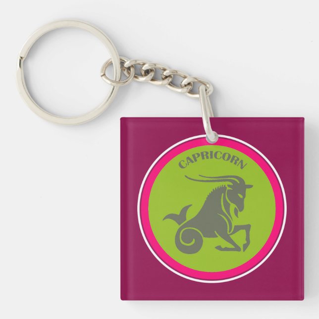 Capricorn Keychain (Front)