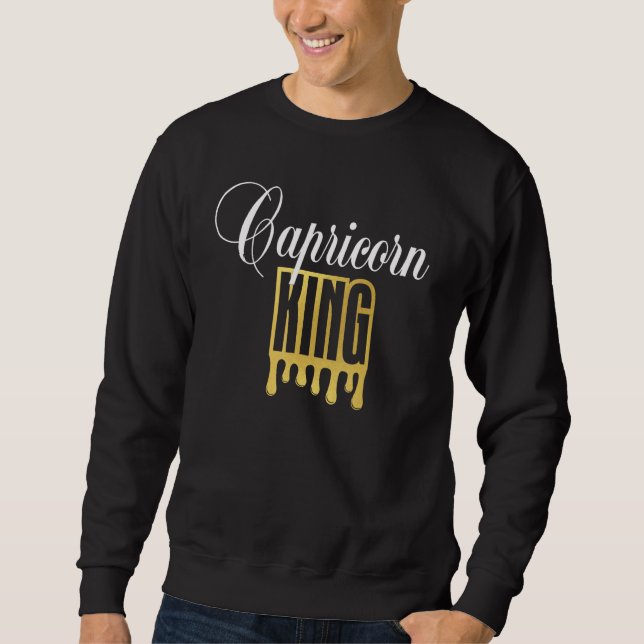 Capricorn King Zodiac Sign_1 Sweatshirt (Front)