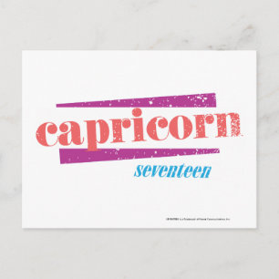 Capricorn Lt. Pink Postcard