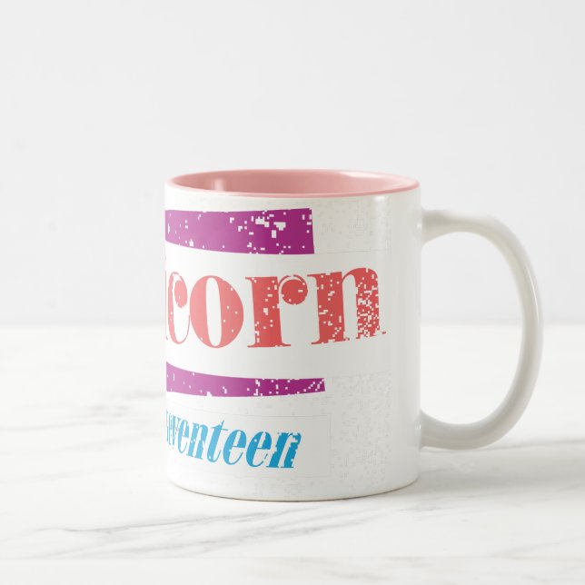Capricorn Lt. Pink Two-Tone Coffee Mug (Right)