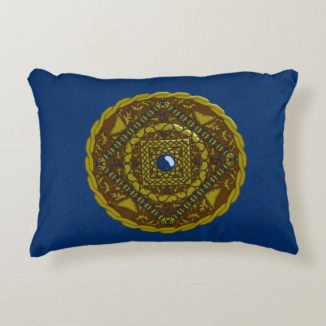 Capricorn Mandala Accent Pillow (Front)