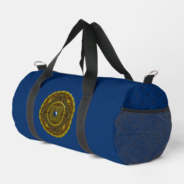 Capricorn Mandala  Duffle Bag (Right Corner)
