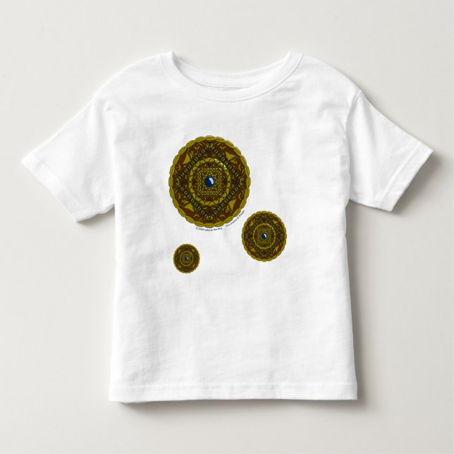 Capricorn Mandala Kid's and Baby Light Shirt (Front)