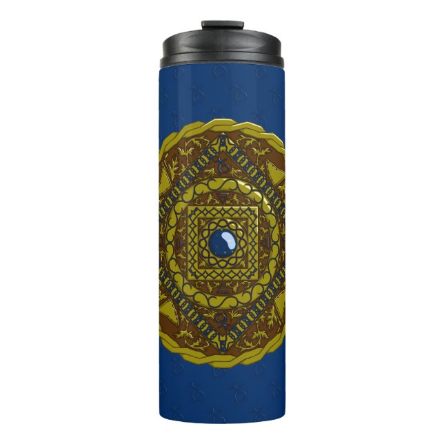 Capricorn Mandala Thermal Tumbler (Front)