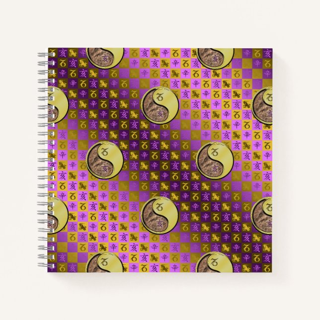 Capricorn & Metal Boar Notebook (Front)