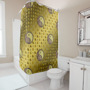 Capricorn & Metal Dragon Shower Curtain