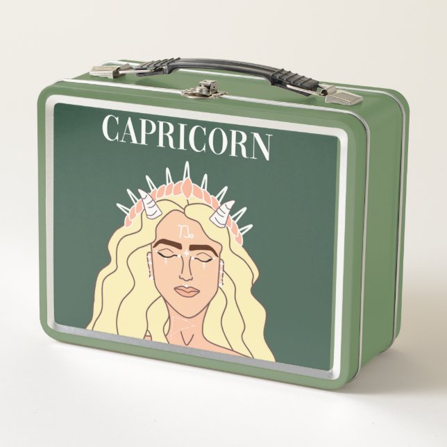 Capricorn  metal lunch box (Front)