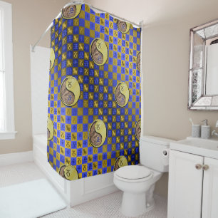 Capricorn & Metal Ox Shower Curtain
