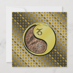 Capricorn & Metal Rabbit Card