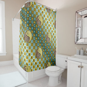 Capricorn & Metal Snake Shower Curtain