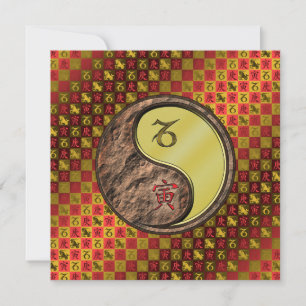 Capricorn & Metal Tiger Card