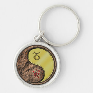 Capricorn & Metal Tiger Key Ring
