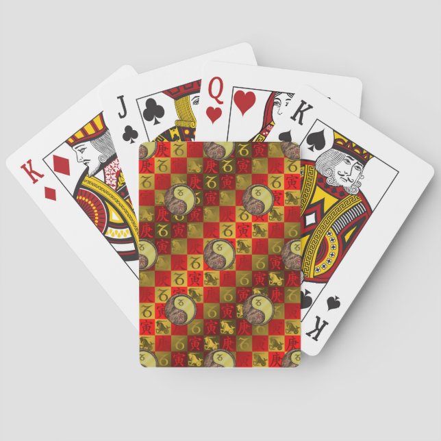 Capricorn & Metal Tiger Playing Cards (Back)
