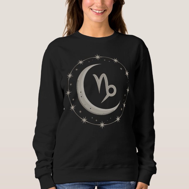 Capricorn Moon: A Celestial Symbol Sweatshirt (Front)