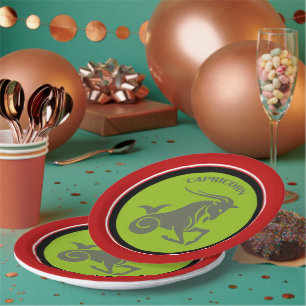 Capricorn Paper Plate