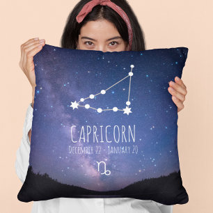 Capricorn Personalised Zodiac Constellation Cushion
