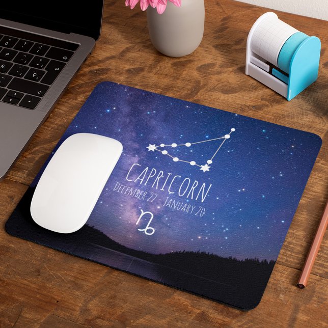 Capricorn | Personalised Zodiac Constellation Mouse Pad (Creator Uploaded)