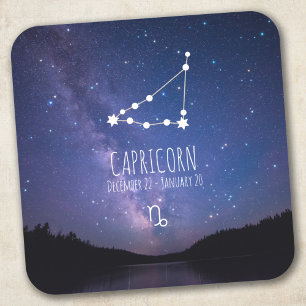 Capricorn   Personalised Zodiac Constellation Square Sticker