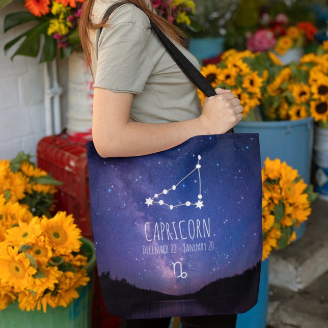 Capricorn | Personalised Zodiac Constellation Tote Bag (Creator Uploaded)