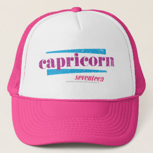Capricorn Purple Trucker Hat