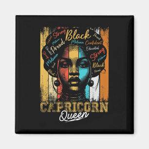 Capricorn Queen Born Nov Dec Zodiac Black History Magnet