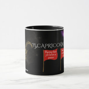 Capricorn Red Flags Mug Funny Zodiac Gift