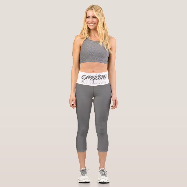 Capricorn Reflection Capri Leggings (Front)