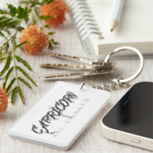 Capricorn Reflection Key Ring