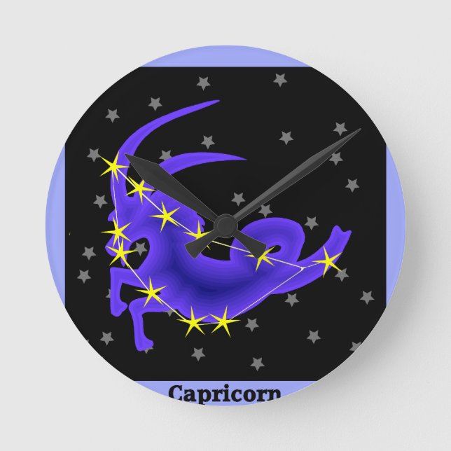 Capricorn Round Clock (Front)