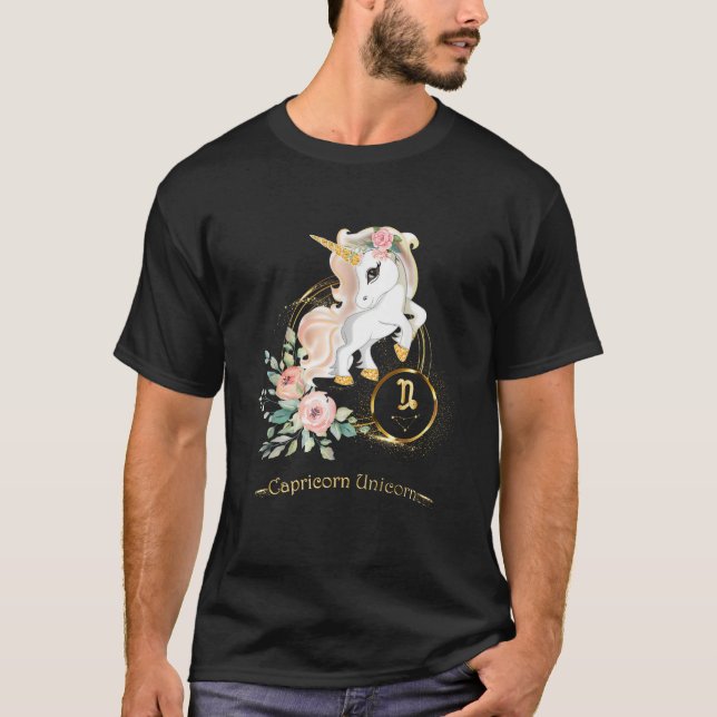 Capricorn Shirt Zodiac Unicorn Sign Astrology for  (Front)