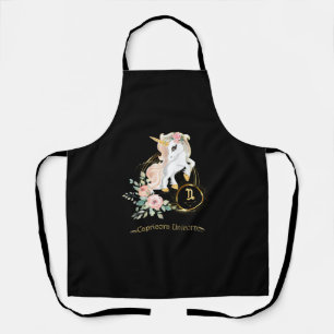 Capricorn Shirt Zodiac Unicorn Sign Astrology for Apron
