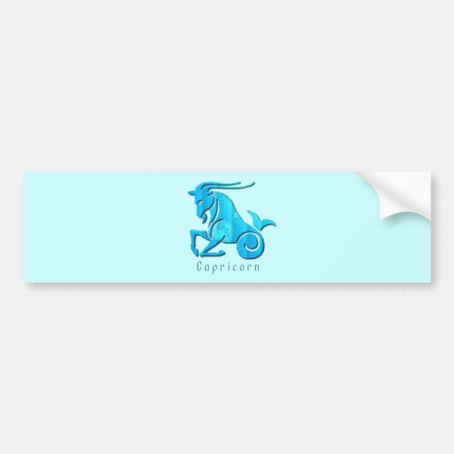 Capricorn Sign Bumper Sticker (Front)