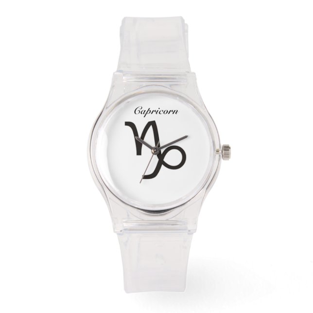 Capricorn Sign of the Zodiac. Ladies Watches.. Watch (Front)