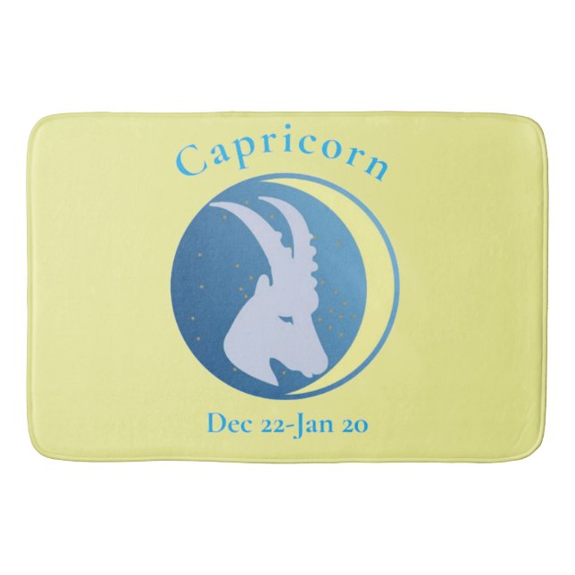 Capricorn Sign Thunder_Cove Bath Mat (Front)