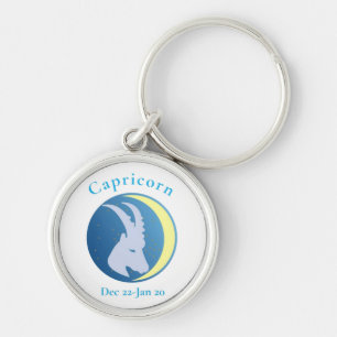 Capricorn Sign Thunder_Cove Key Ring