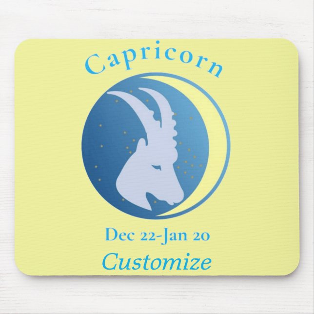 Capricorn Sign Thunder_Cove Mouse Pad (Front)