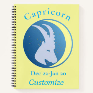 Capricorn Sign Thunder_Cove Notebook