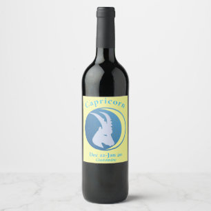 Capricorn Sign Thunder_Cove Wine Label