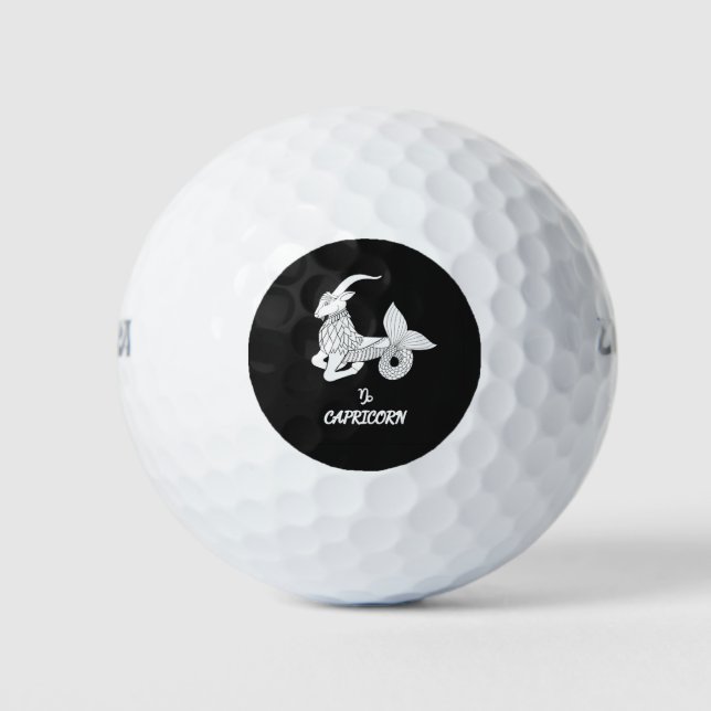 Capricorn Silhouette Golf Balls (Front)