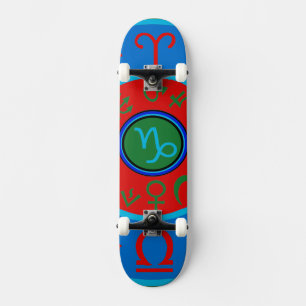 Capricorn Skateboard Zodiac Astrological Celestial
