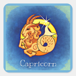 Capricorn Square Sticker