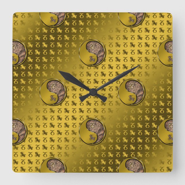 Capricorn Square Wall Clock (Front)