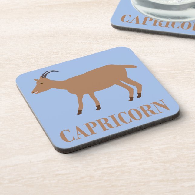 Capricorn Star Sign Goat Coaster (Left Side)