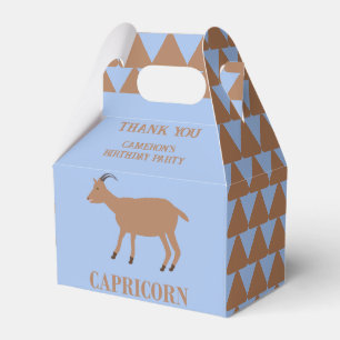 Capricorn Star Sign Goat Custom Birthday Favour Box