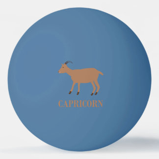 Capricorn Star Sign Goat Ping Pong Ball