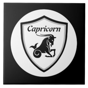 Capricorn symbol       ceramic tile