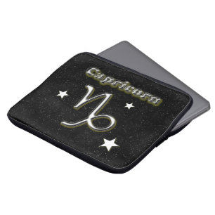 Capricorn symbol laptop sleeve